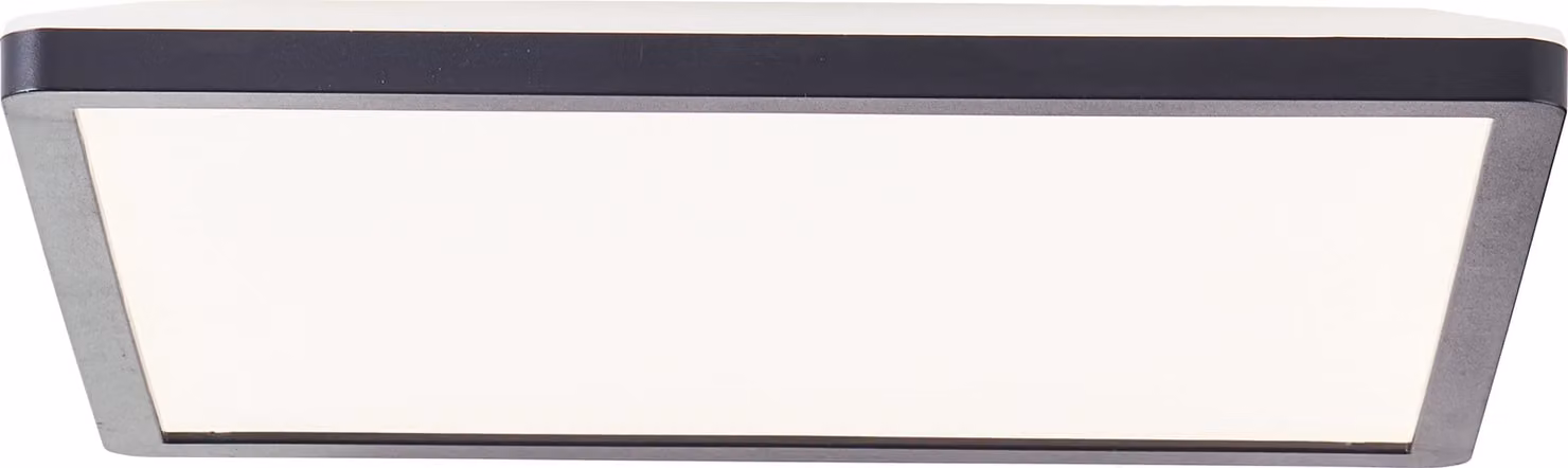 BRILLANTE pannello LED nero SORELL | lampada da soffitto dimmerabile con funzione di memoria e timer | colore della luce regolabile tramite telecomando | 18W 2300 lumen 3000 - 6500 Kelvin | plastica | 29,5x29,5cm
