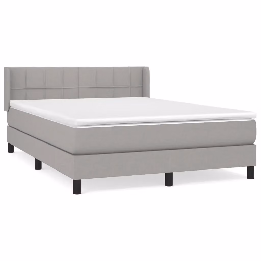 Letto Ibrido vidaXL con Materasso e Struttura in Legno di Larice, Grigio e Bianco, L/P/H: 203 x 147 x 88 cm – 2