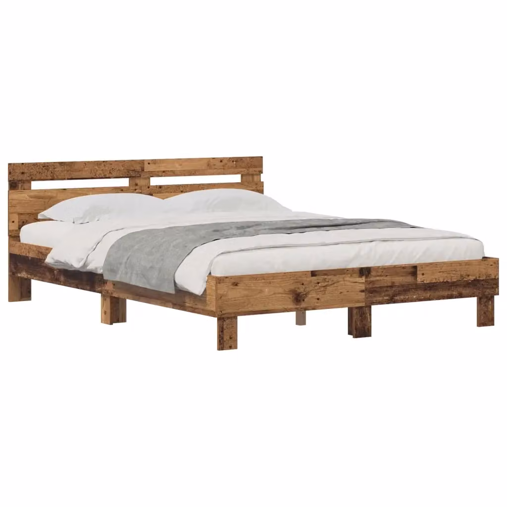 Struttura letto moderna vidaXL in legno color marrone L/P/H: 200 x 120 x 70 cm – 2