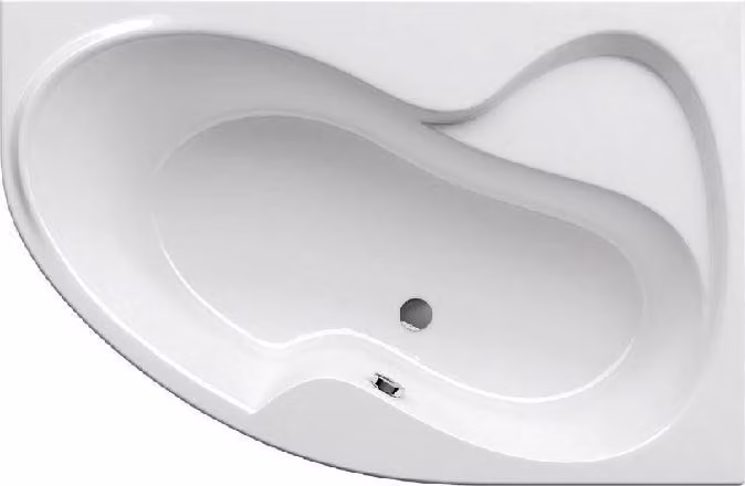 Vasca da bagno angolare RAVAK ROSA II 170x105 cm autentico bianco neve C421000000
