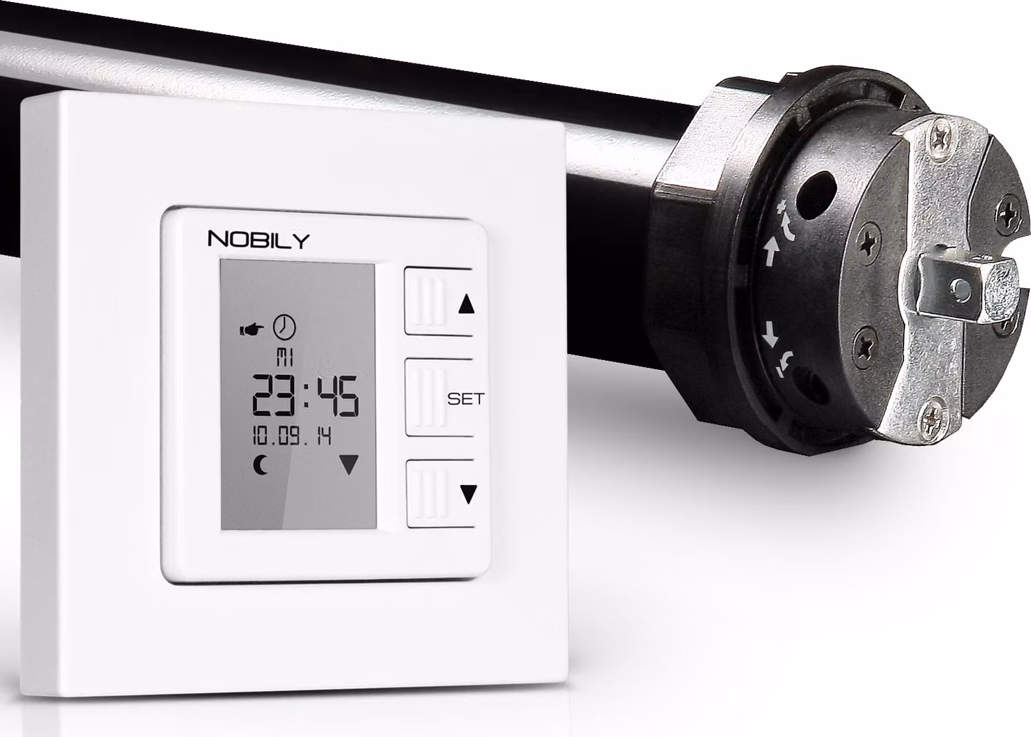 Set professionale | P5 40/12-60 con ZS1 incluso | 40 Nm = forza di trazione fino a 90 kg | Albero ottagonale da 60 mm | Tapparella, motore per tapparella, motore per tapparelle, azionamento per tapparelle