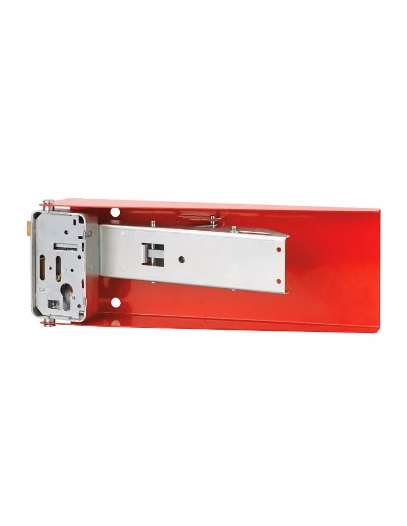 Serratura su piastra con cassa CP destra colore rosso THIRARD – 2