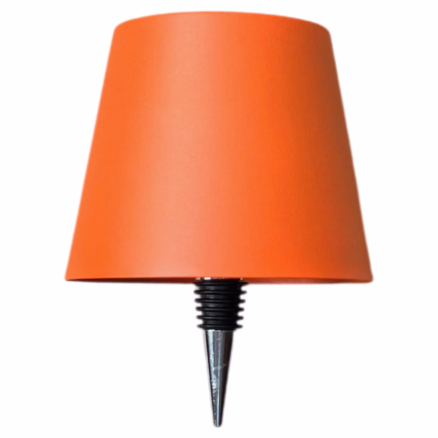 Lampada LED Warmpi senza fili - Lampada da tavolo ricaricabile dimmerabile - Metallo spazzolato arancione - IP54 Impermeabile Lampada per bottiglie per esterni e interni
