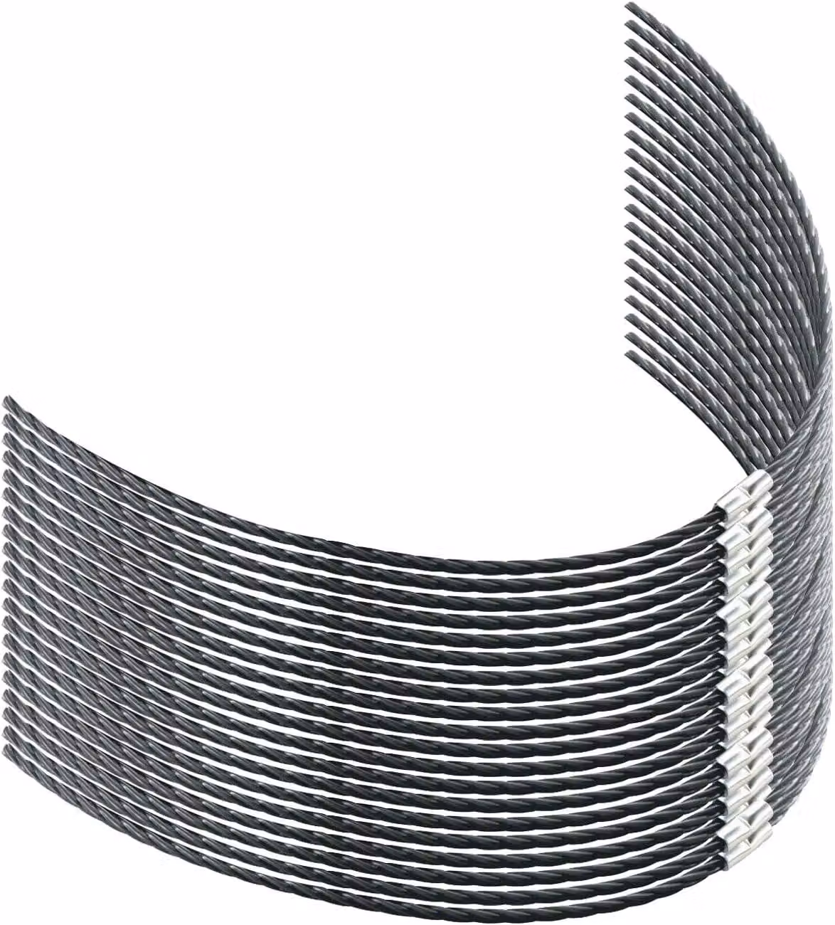 Filo di nylon di ricambio per tagliaerba, confezione da 20 pezzi, dimensioni 37 cm x 3,5 mm, a spirale, per tagliaerba