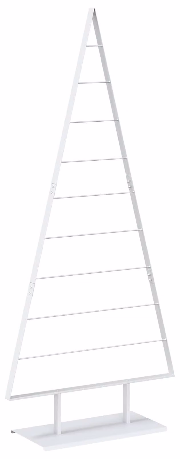 Albero di Natale in metallo KUOPIO, 210 cm, acciaio, bianco