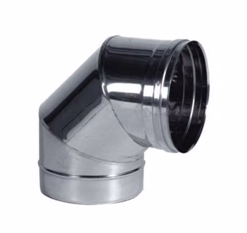 Gomito Inox Settori 90° 20 cm Ala