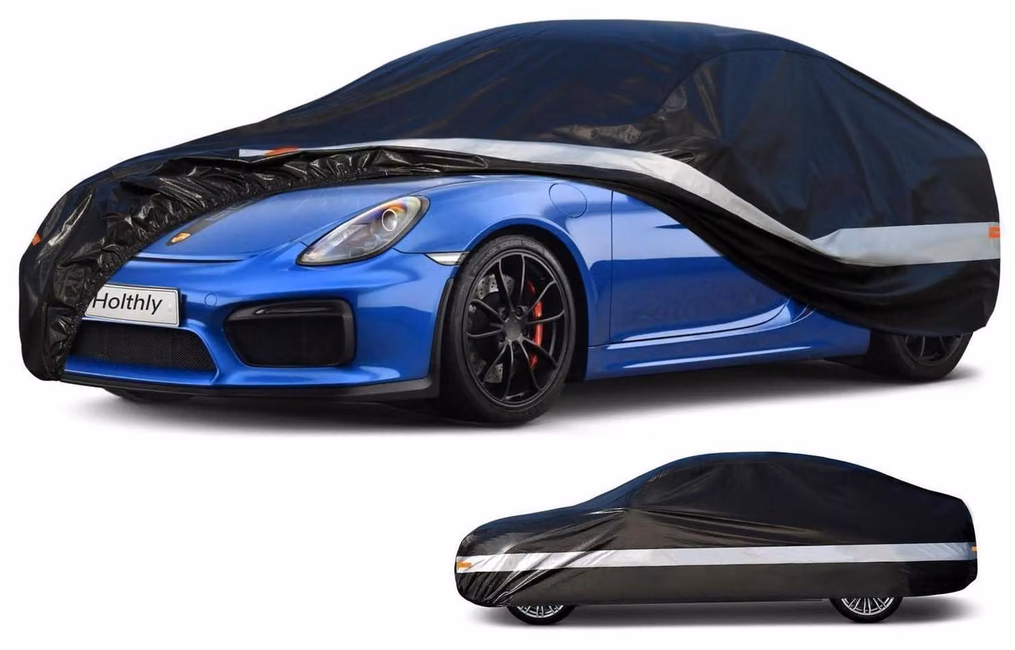 Copertura per auto, 10 strati, impermeabile, protezione per tutte le stagioni, colore nero, adatta per coupé e hatchback