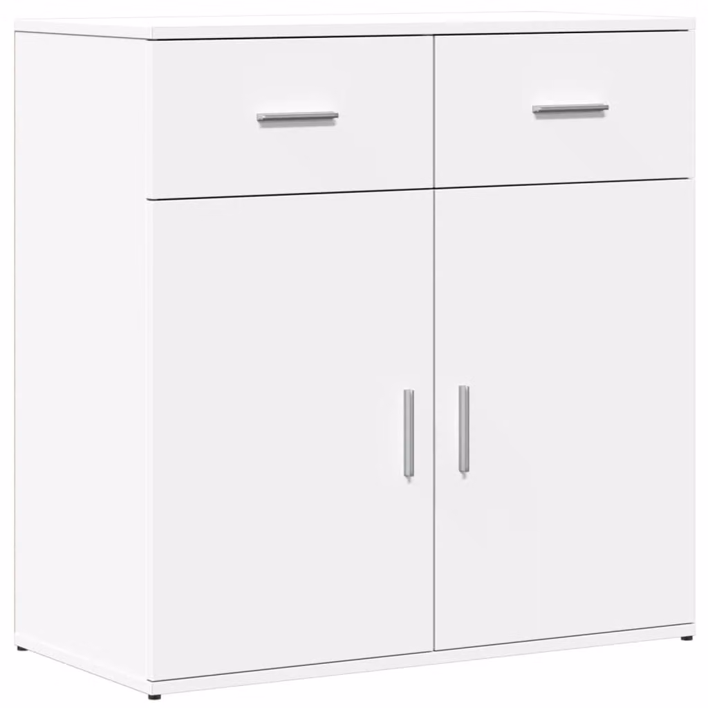 Credenza Bianca 79x38x80 cm in Legno Multistrato