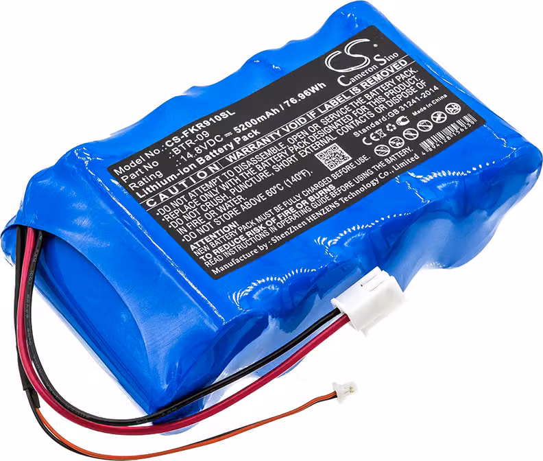 TECHTEK Batteria compatibile con [Fujikura] FSM-601S, FSM-602S, FSM-61S, FSM-62S, FSM-702R, FSM-70R, FSM-70S, FSM-80C, FSM-80C+, FSM-80S sostituisce