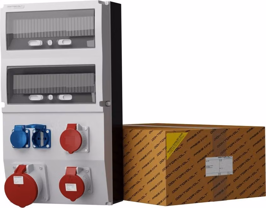 Distributore di corrente eXT 63A 32A 16A 2x230V Distributore di corrente Doktorvolt 2360