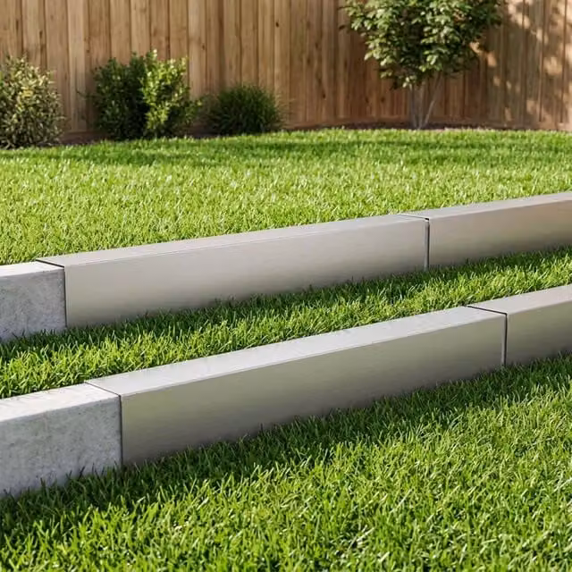 Profilo di copertura per giardino 10 pz 100 x 10 x 15 cm 8012915