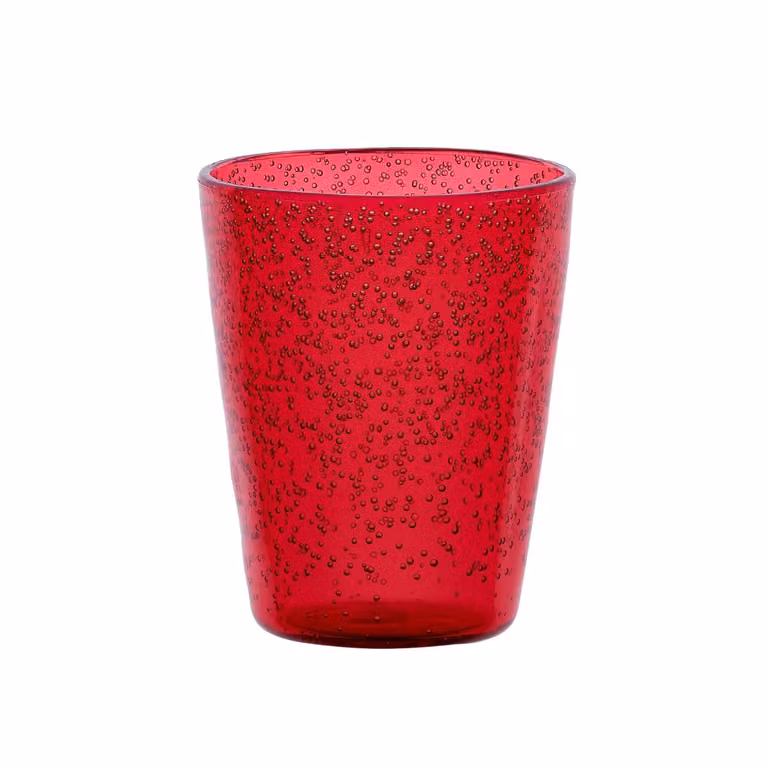 Bicchiere acqua Memento Synth metacrilato, Rosso 6 pezzi