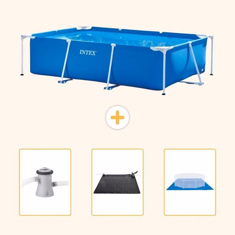 Piscina fuori terra rettangolare - 260x160x65 cm - 4 pezzi - Modello SCB79