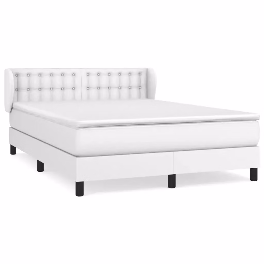 Letto Ibrido con Giroletto a Molle e Materasso Bianco vidaXL L/P: 140 x 190 cm – 2