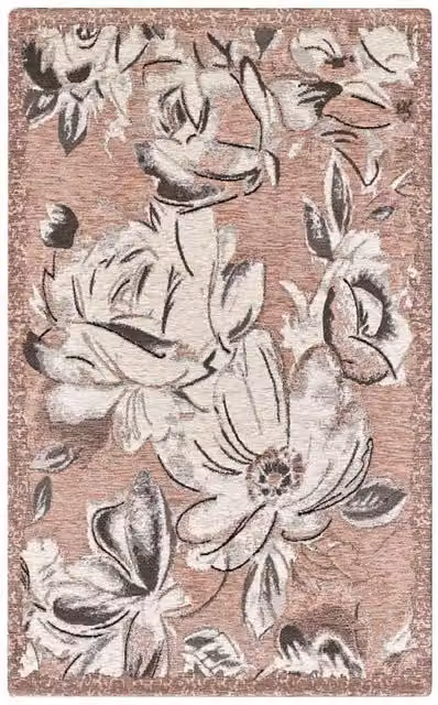 Tappeto moderno floreale ASTER ROSA Velour by Suardi in ciniglia lavabile e antiscivolo L: 200 cm, P: 280 cm – 1