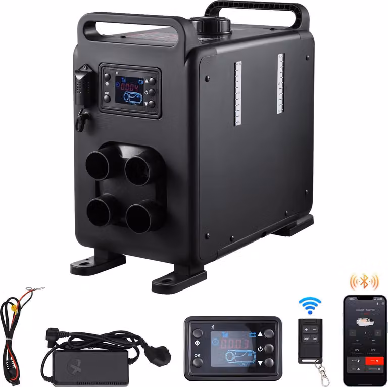 Riscaldatore diesel, potenza 8 kW, allarme CO integrato, 8KW