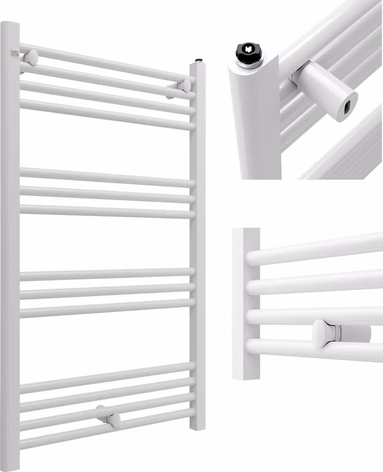 Granitan - Radiatore da bagno - Scaldasalviette - 60x100 cm - Bianco - Scaldasalviette - PUERTO