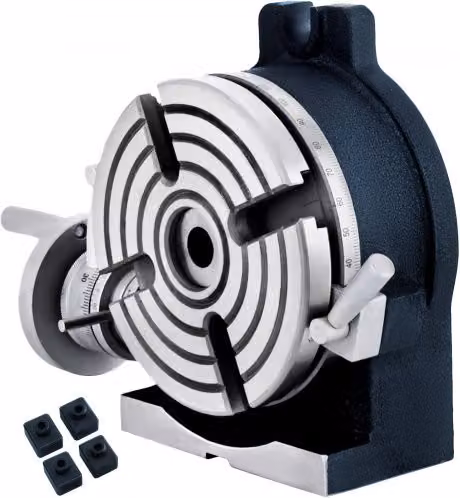 Set di fresatura per colata VEVOR con rullo di divisione verticale e orizzontale a 4 scanalature, diametro 150 mm, colore grigio, per lavorazione metalli con tavolo rotante e quadrante di ripristino
