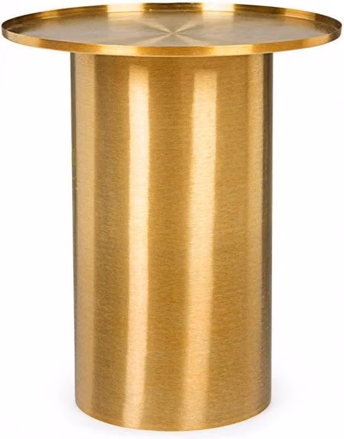 Tavolino rotondo Kalpita Gold D51 in metallo color oro per il tuo soggiorno