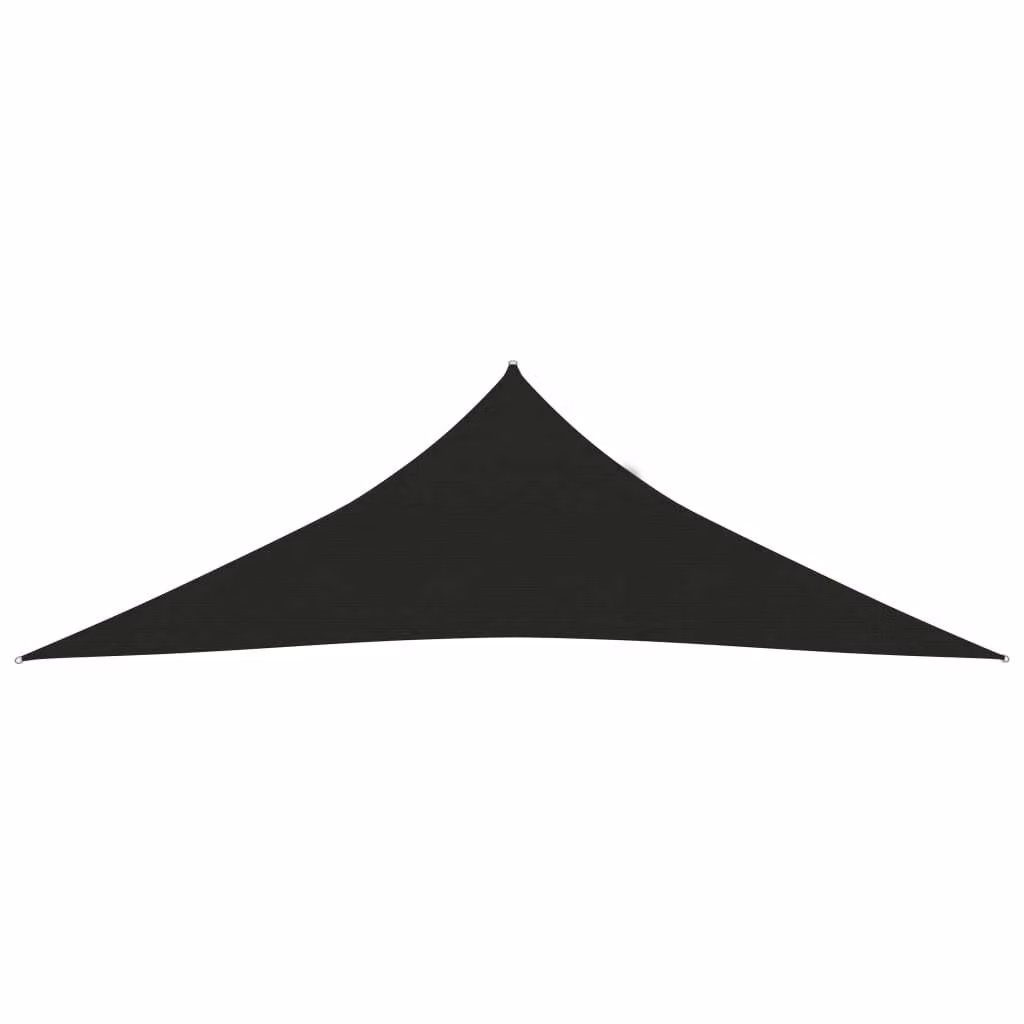 The Living Store Tenda da sole 160 g/m² Nero 5x5x6 m HDPE