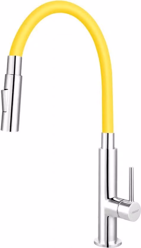 Miscelatore per lavello Ferro con braccio flessibile giallo 70730,0ZL