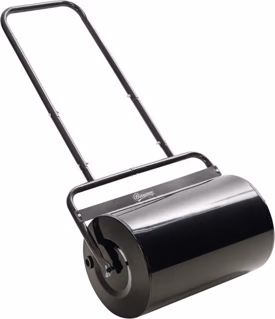 Rullo da giardino XYLO in acciaio nero con riempimento sabbia o acqua, diametro 50 cm