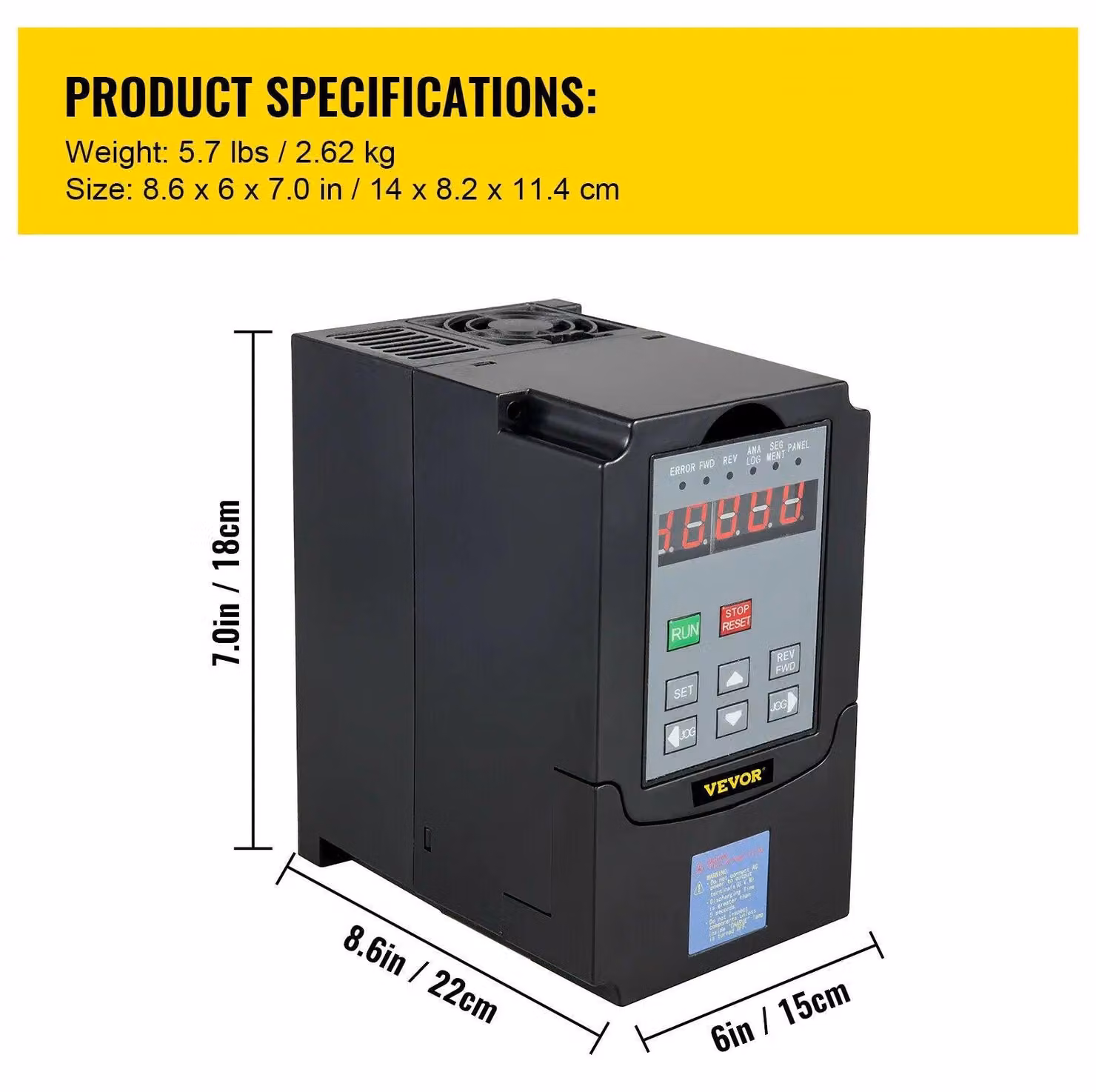 Regolatore di frequenza - Frequenza - Regolatore di velocità - Inverter VFD 4.0KW 220V - Convertitore di frequenza variabile