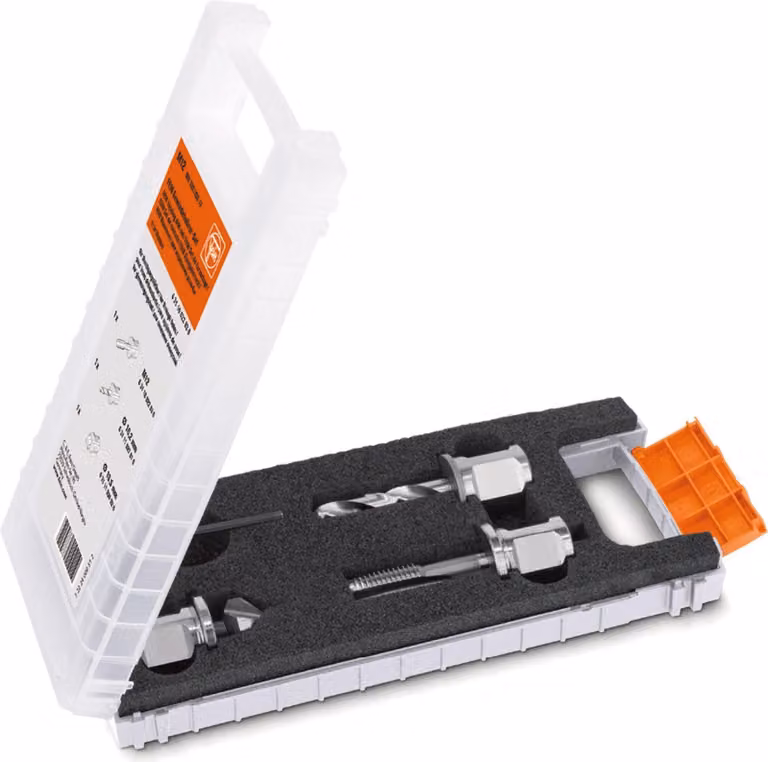Set di rubinetti Fein per fori passanti, filettatura M 12