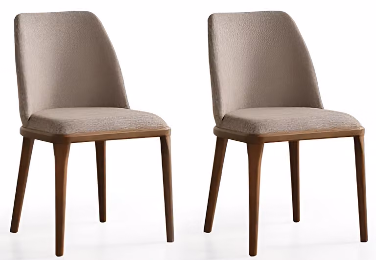 Set aus 2 komfortablen Stühlen mit elegantem, modernem Design
