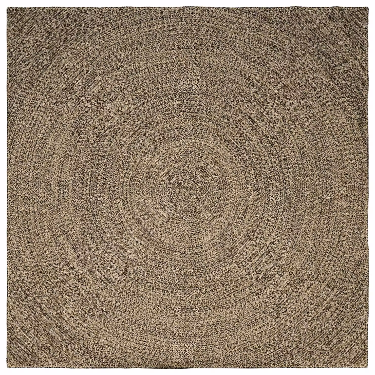 Tappeto da area quadrato in juta lavabile vidaXL, colori naturale e nero, L 300 x P 300 cm