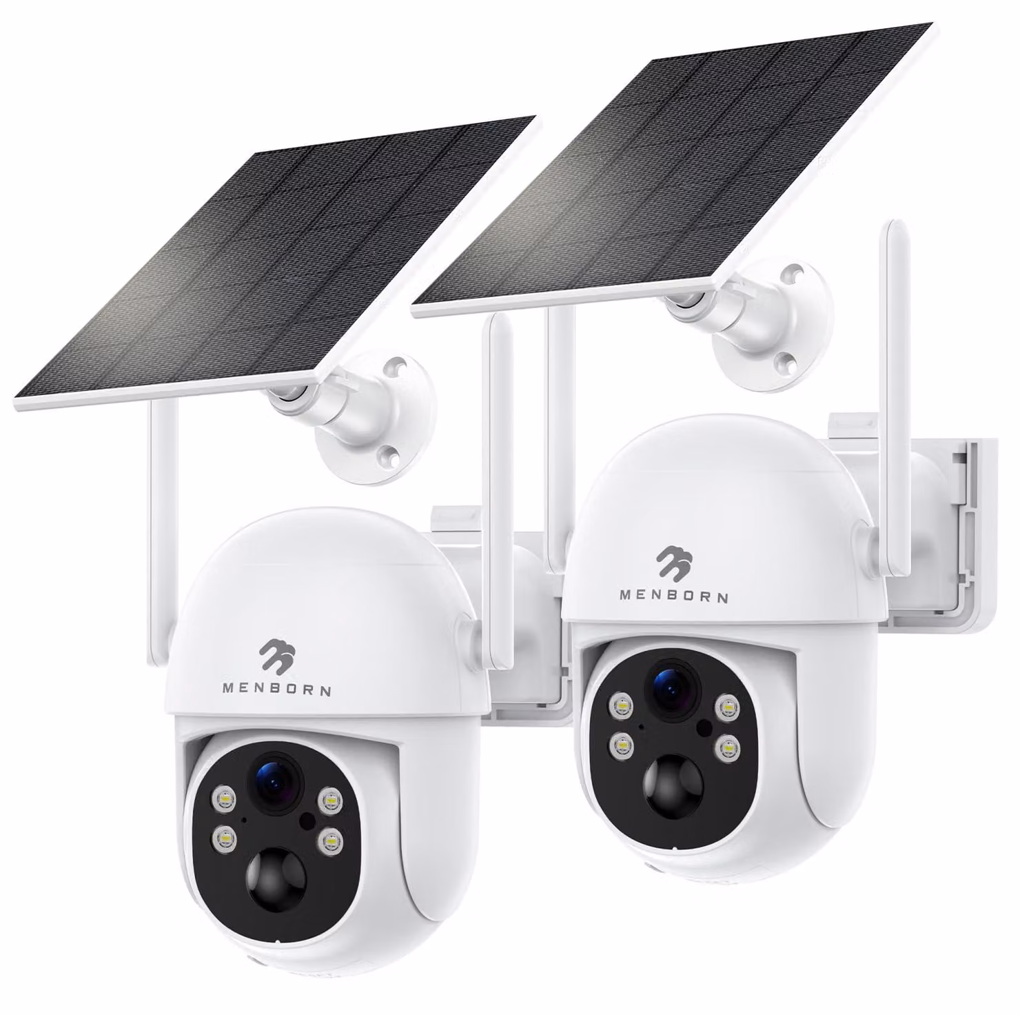 Telecamera di sicurezza solare da esterno, 2K