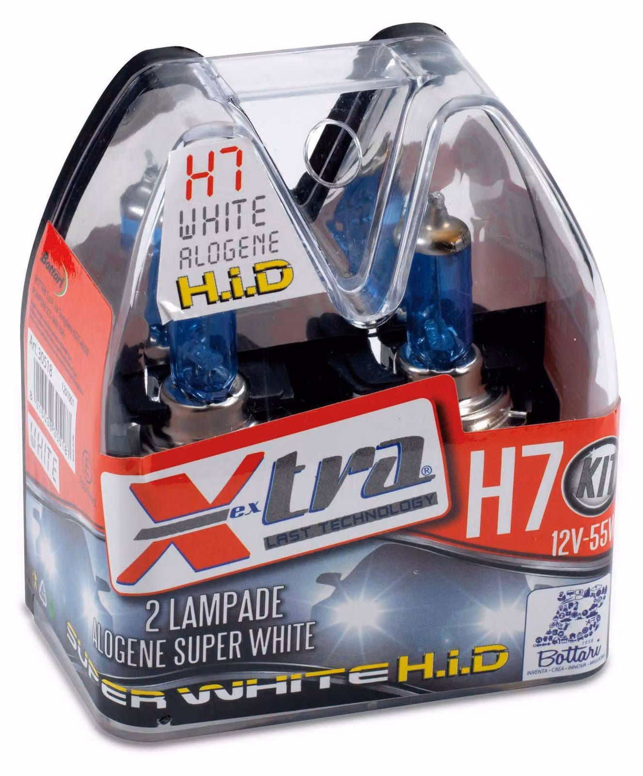 Set 2 Lampade 'Super White' 12 V H 7 55 W