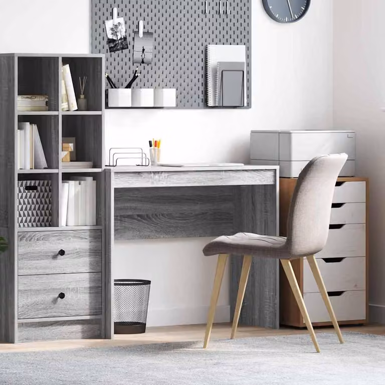Maison Exclusive - Scrivania Sonoma grigia 90 x 40 x 76 cm