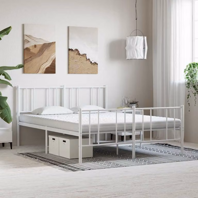 vidaXL Materasso in Schiuma Bianco 160x210 cm 7 Zone Durezza 20 ILD