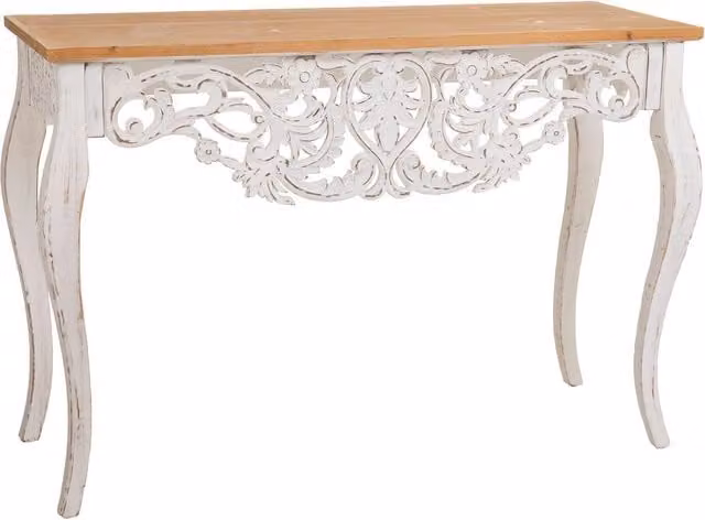 Mobile da ingresso in legno marrone 111x40x77h