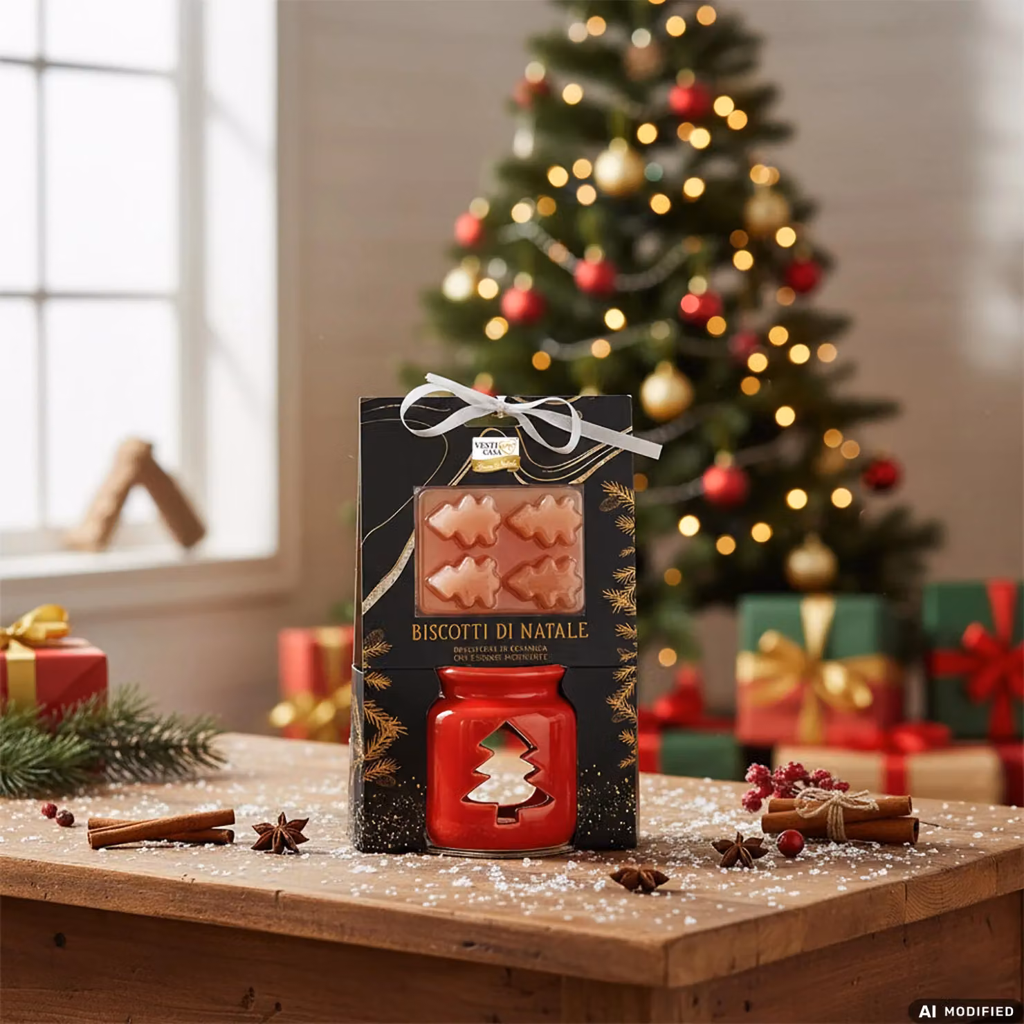 Bruciatore in Ceramica Natalizio VESTIAMO CASA con Essenze Profumate e Tealight – 2