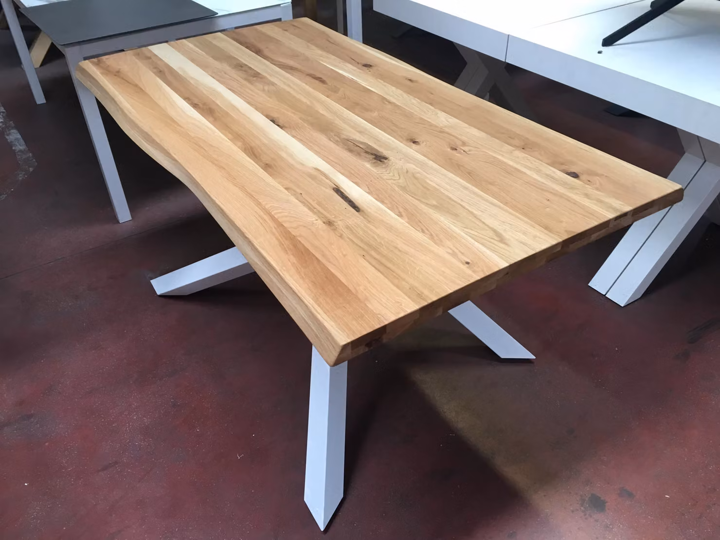 Tavolo fisso Big Table in rovere massello nodato Mobili 2G L/P/H: 160 x 90 x 76 cm – 2