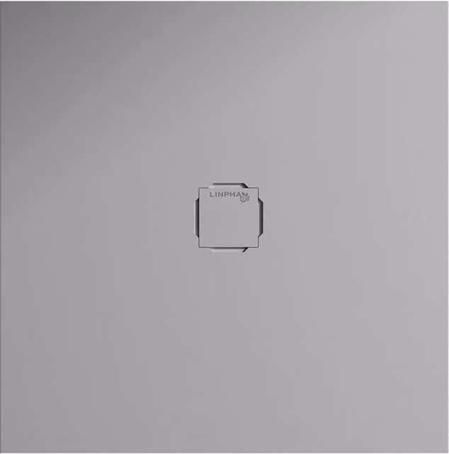 Piatto doccia quadrato 80x80 cm effetto liscio marmoresina HARMONY Cemento