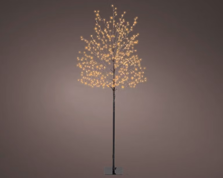 Albero decorativo a LED 150 cm con 480 LED oro caldo - IP44