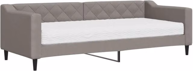 Divano letto | Sof¨¤ letto | Letto singolo con Materasso Tortora 80x200 cm in Tessuto