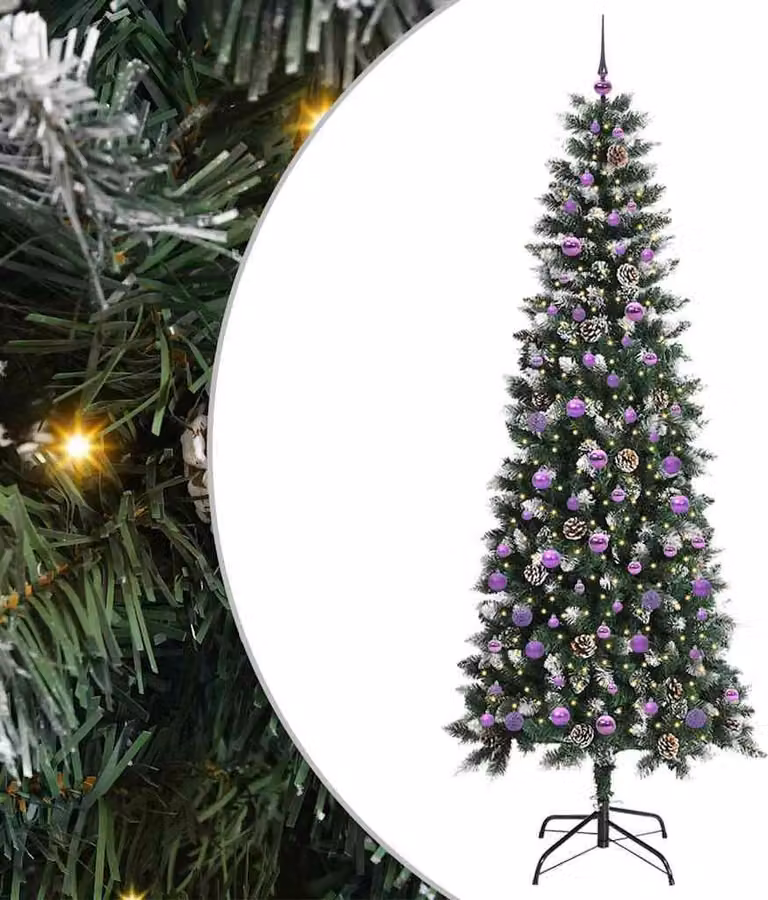 Albero di Natale artificiale con 300 LED Verde 240 cm