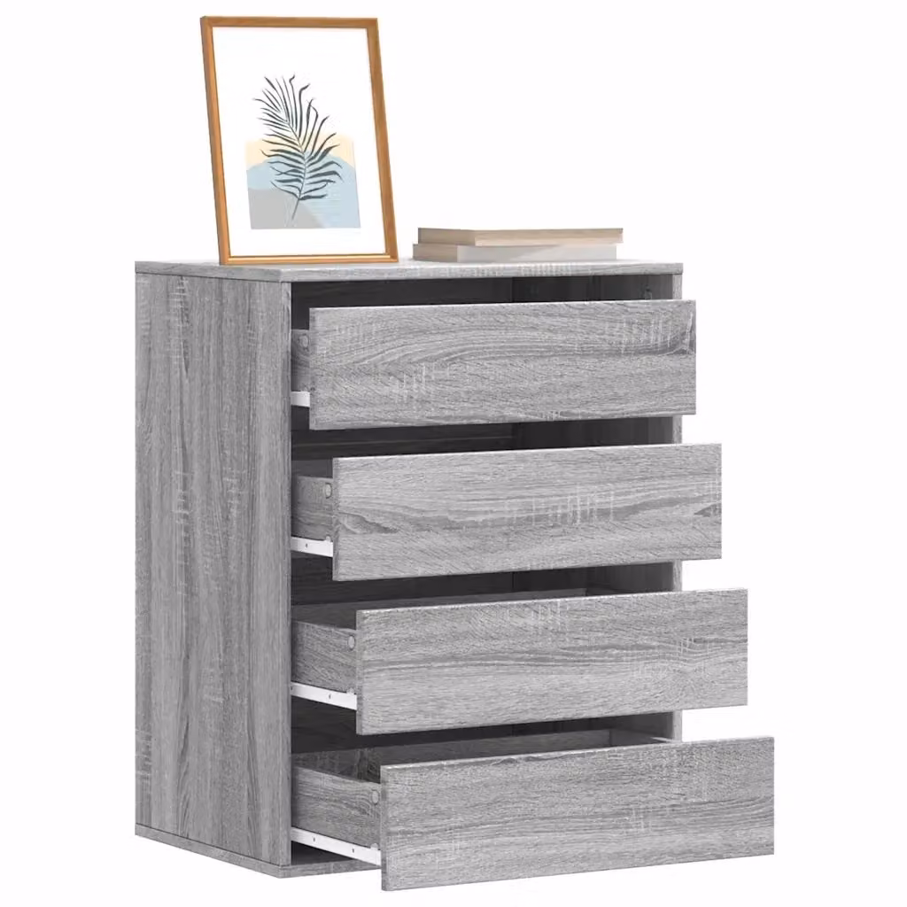 Cassettiera Angolare Grigio Sonoma in Legno Multistrato L: 60 cm, P: 41 cm, H: 76 cm CFW6914258 – 2