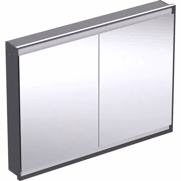 Geberit ONE armoire de toilette avec ComfortLight, 2 portes, montage encastré, 120x90x15cm, 505.805.00.7, 505.805.00.7