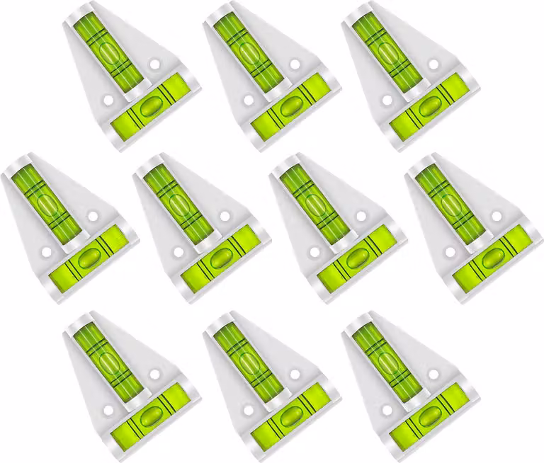 Set di 10 livelli trasversali con fori per le viti (bianco)