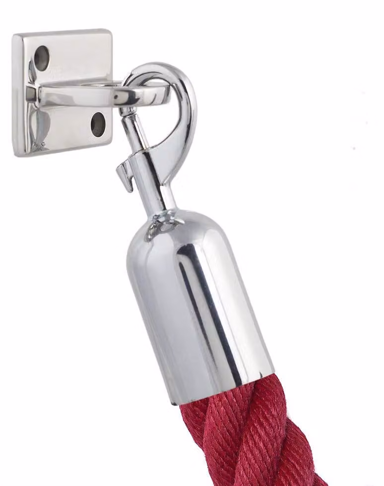 Supporto per corda di sicurezza, cromato, 47x35 mm