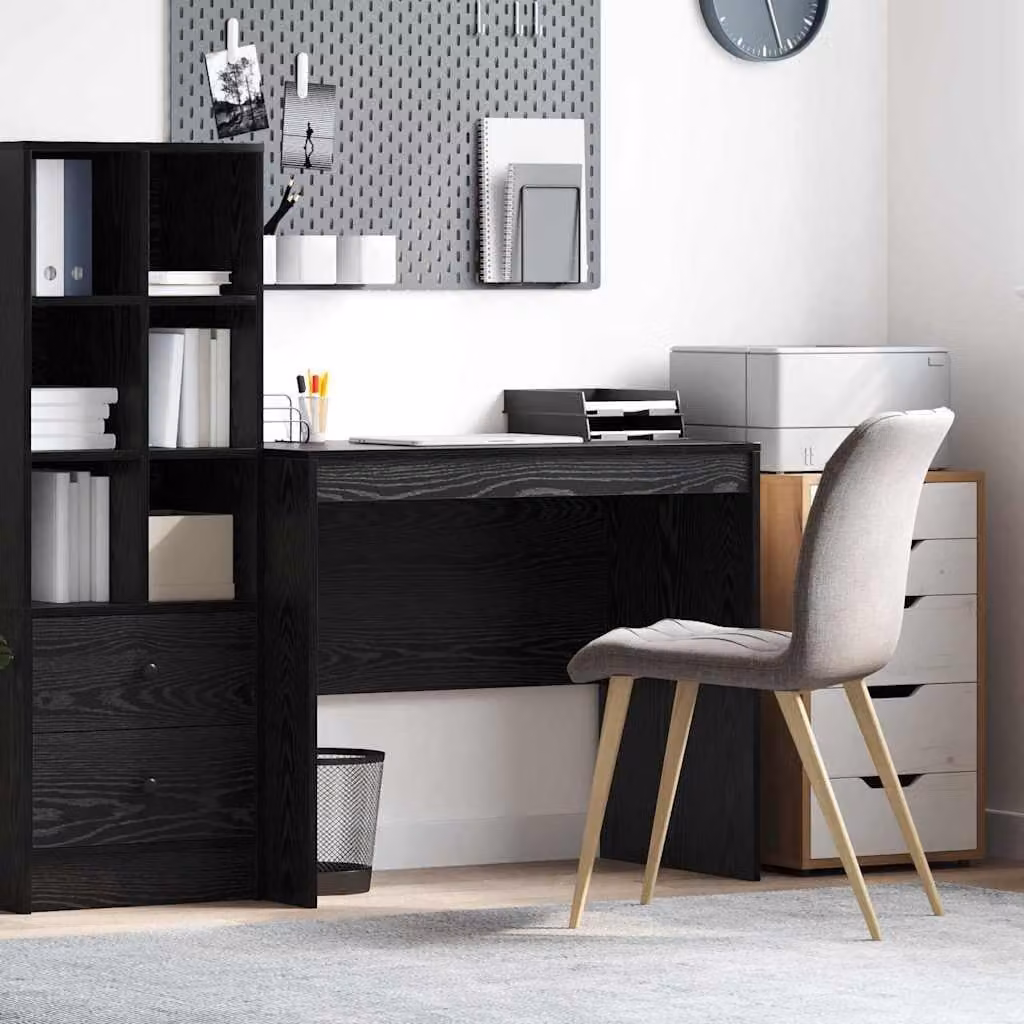 Maison Exclusive - Scrivania effetto rovere nero 90 x 50 x 76 cm