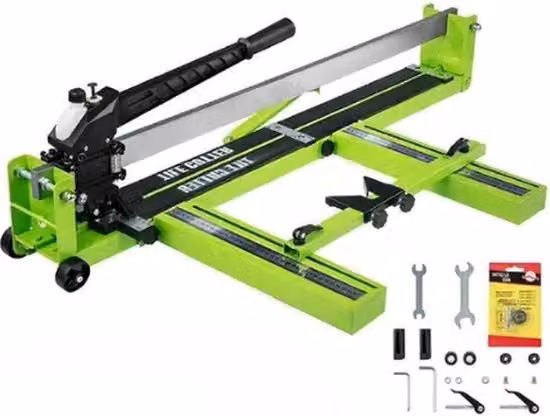Tagliacassette Manuale Professionale con Posizionamento Laser a Infrarosso, Verde e Acciaio, Lunghezza: 1000 mm