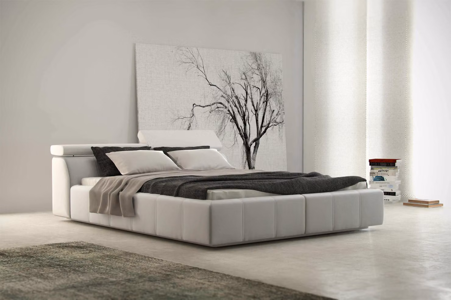 Bett Designer Polsterung Hotel Doppelbetten Multifunktion Betten 180 x 200