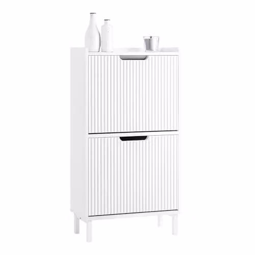 SoBuy Armadio Scarpiera con 2 Ante Ribalta 50x19x90cm per Ingresso