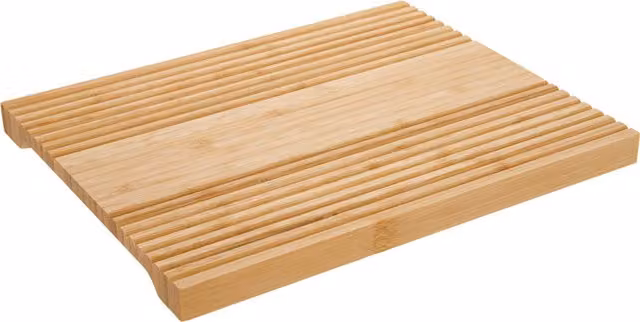 Tagliere rettangolare in bambù beige con scanalatura L: 30 cm, P: 24 cm